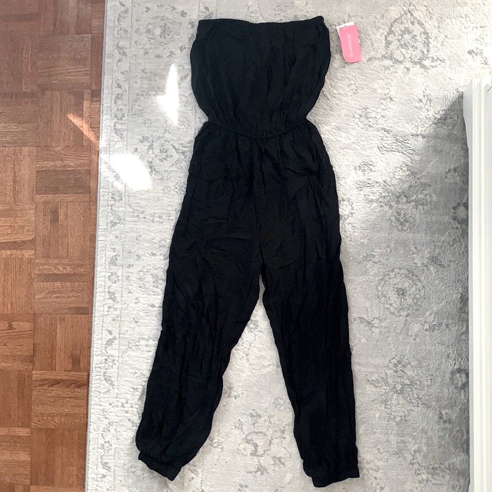 NWT SHOEDAZZLE STRAPLESS JUMPSUIT